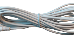 Voeding verlengkabel 5 meter wit (12V)