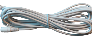 Voeding verlengkabel 5 meter wit (12V)