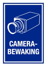 PVC muurbord met camera bewaking