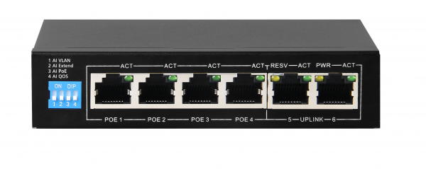 POEAI104 4+2-port POE Switch