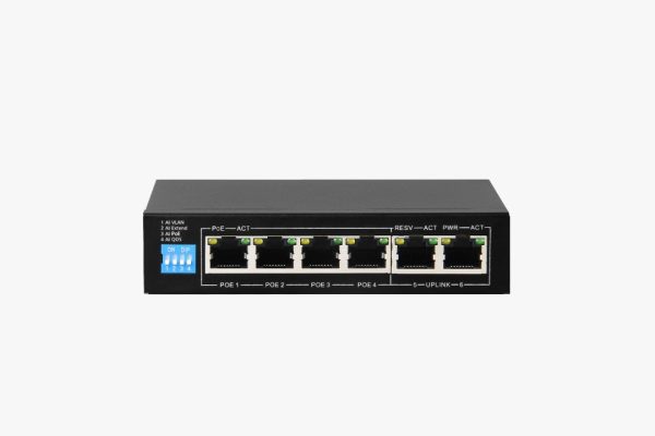 AI106G - 4+2-poort Gigabit PoE switch