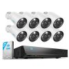Reolink RLK16-1200B8-A 2.8MM, slimme 12MP PoE beveiligingsset met 24/7 opnemen