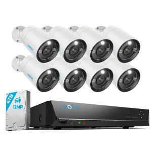Reolink RLK16-1200B8-A 2.8MM, slimme 12MP PoE beveiligingsset met 24/7 opnemen