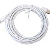 Voeding verlengkabel 5 meter wit USB-C