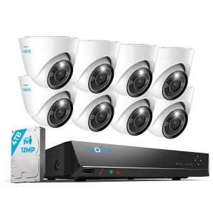 Reolink RLK16-1200D8-A 4MM, slimme 12MP PoE beveiligingsset met kleuren nachtzicht