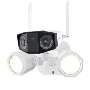 Reolink F750W, slimme 4K WiFi Dual-lens camera met schijnwerpers en 180 gr panoramisch zicht