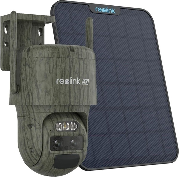 Reolink G770-C + Solar combinatiedeal, 4K/8MP Dual-lens 4G LTE batterijcamera mét zonnepaneel