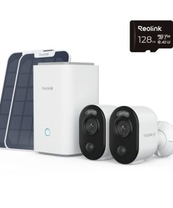 Reolink Home Hub1 met 2 Reolink B350 camera's plus zonnepaneel, pakketdeal